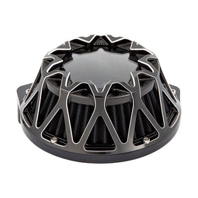 Arlen Ness Crossfire Air Cleaner, Contrast - 17-23 Milwaukee 8 Air Cleaner Arlen Ness