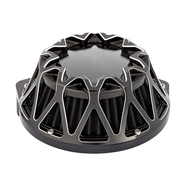 Arlen Ness Crossfire Air Cleaner, Contrast - 17-23 Milwaukee 8 Air Cleaner Arlen Ness