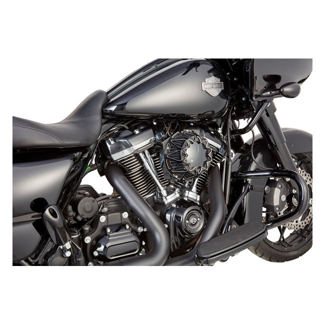 Arlen Ness Crossfire Air Cleaner, Contrast - 17-23 Milwaukee 8 Air Cleaner Arlen Ness
