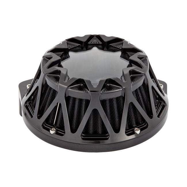 Arlen Ness Crossfire Air Cleaner, All Black - Milwaukee 8 Air Cleaner Arlen Ness