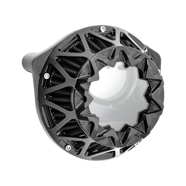 Arlen Ness Crossfire Air Cleaner, All Black - Milwaukee 8 Air Cleaner Arlen Ness