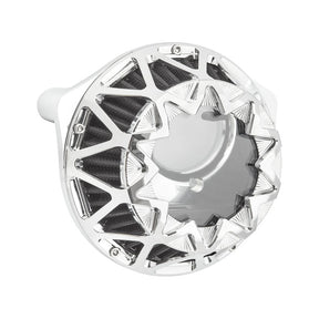 Arlen Ness Crossfire Air Cleaner, Chrome - 17-23 Milwaukee 8 Air Cleaner Arlen Ness