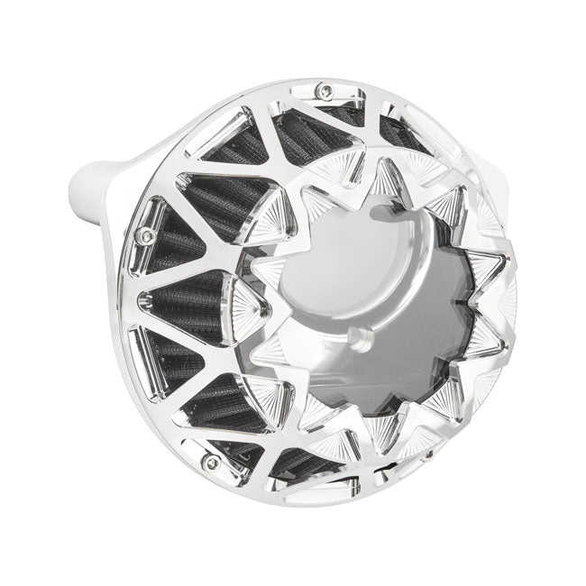 Arlen Ness Crossfire Air Cleaner, Chrome - 17-23 Milwaukee 8 Air Cleaner Arlen Ness