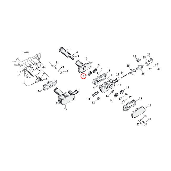 Driven Gear, Feed. Oil Pump Oil Pump Parts Mcs