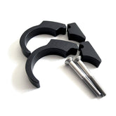 Motogadget, Motoscope Mini handlebar clip kit. 22mm. Black SPEEDOMETER MOUNT PARTS Motogadget