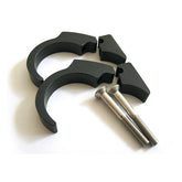 Motogadget, Motoscope Mini handlebar clip kit. 1". Black SPEEDOMETER MOUNT PARTS Motogadget