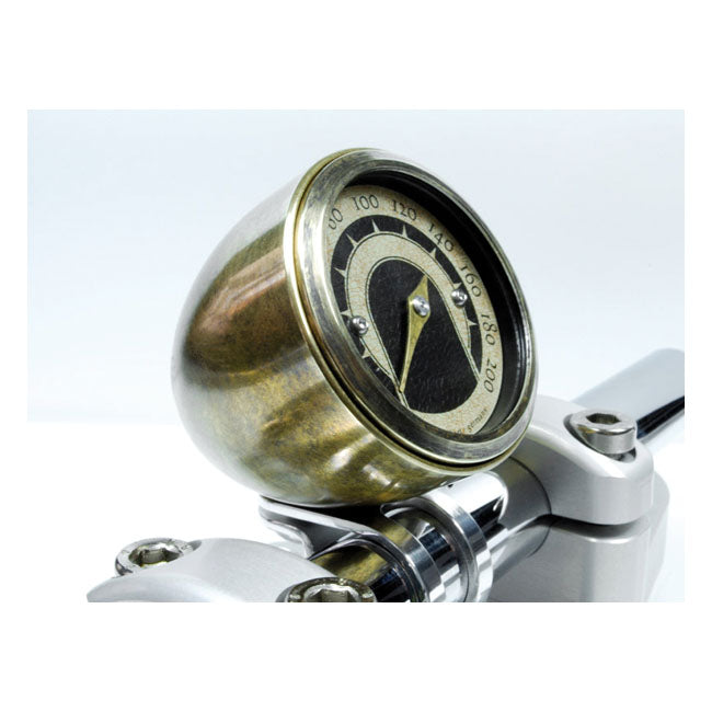 Motogadget, Tiny mount cup ''Vintage Brass'' 1". Black SPEEDO CUPS Motogadget