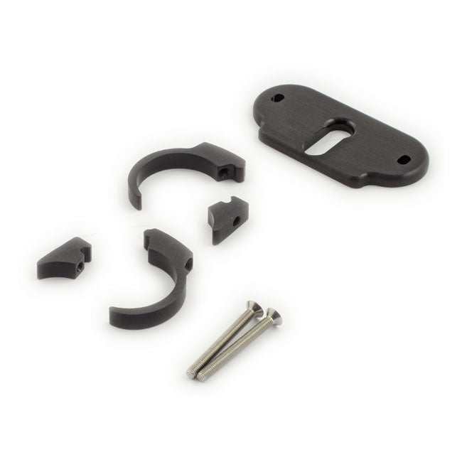 Motogadget, MSM combi bracket clip kit. 1". Black SPEEDOMETER MOUNT PARTS Motogadget