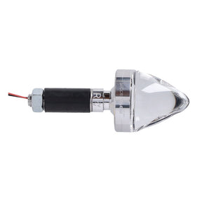 Motogadget, mo.blaze cone in-bar turn signals. Polished TURN SIGNALS Motogadget