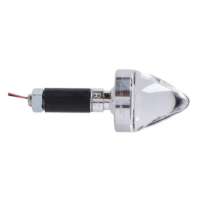 Motogadget, mo.blaze cone in-bar turn signals. Polished TURN SIGNALS Motogadget