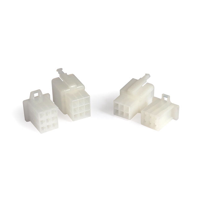 Motogadget, compact plug connector kit. 6-pins + 9-pins AMP CONNECTOR PLUGS Motogadget