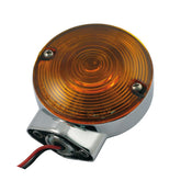 Turn Signal Assembly. Front. Amber Lens. Chrome Turn Signals Mcs