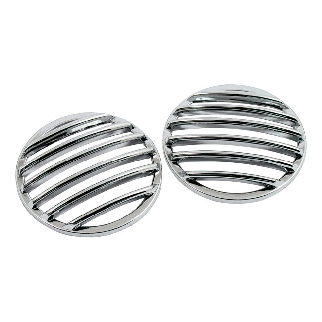 Fl Turn Signal Lens Grill. Chrome Turn Signals Lenses Mcs