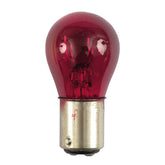 Stop/taillight 12v light bulb. repl. 1157. Red glass Bulbs Mcs