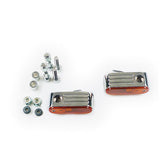 Lango, Turn Signals. Chrome. Amber Lens. Sf Marker Lights Mcs