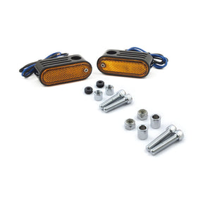 Lango Side Lighters, Turn Signals. Chrome Mcs