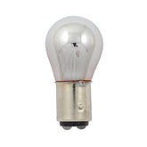Light Bulb #1157. 12v 21/5w. Amber Glass/Chrome Bulbs Mcs