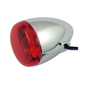 Chris, bullet turn signal. Chrome. Red lens Turn Signals Chris Products