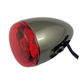 Chris Products Turn Signal Bk Nkl W/Red Turn Signals Chris Products