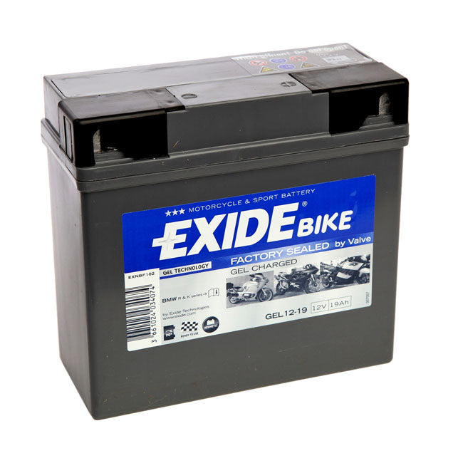 Exide, Factory Sealed Bmw Battery. Gel Charged 12 V/19 Ah Batteries Exide