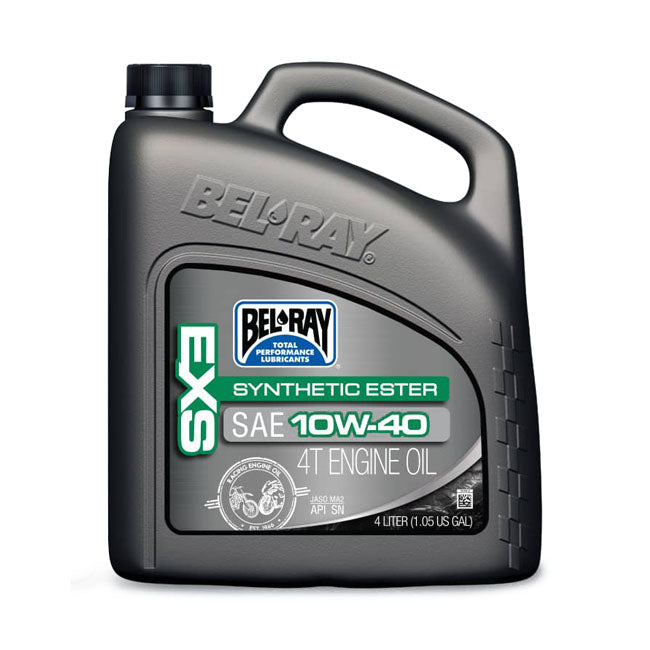 Bel-Ray, EXS full synthetic Ester 4T engine oil 10W-40. 4L Oils Bel Ray