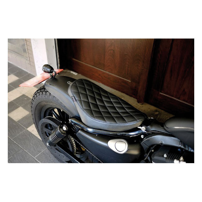 Solo Seat, Black - 04-22 XL Sportster Seat Rough Crafts