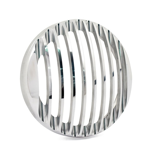 Rough Crafts Headlight Grill 5 3/4", Polished Headlamp Grills Rough Crafts