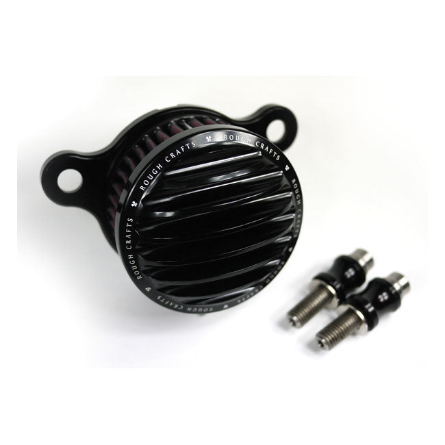 Air Cleaner Kit, Black - 04-22 XL Sportster Air Cleaner Rough Crafts