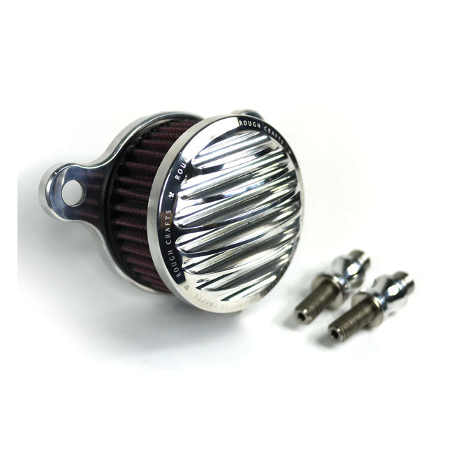 Air Cleaner Kit, Polished - 04-22 XL Sportster Air Cleaner Rough Crafts