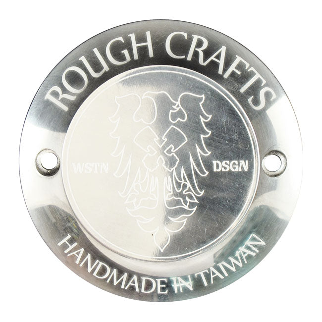 Point Cover 2 Hole, Polished - 70-99 Big Twin & 71- 22 XL Sportster Timing Cover Rough Crafts Default Title