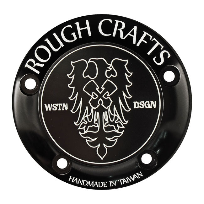 Point Cover 5 Hole, Black - 99-17 Twin Cam Timing Cover Rough Crafts Default Title