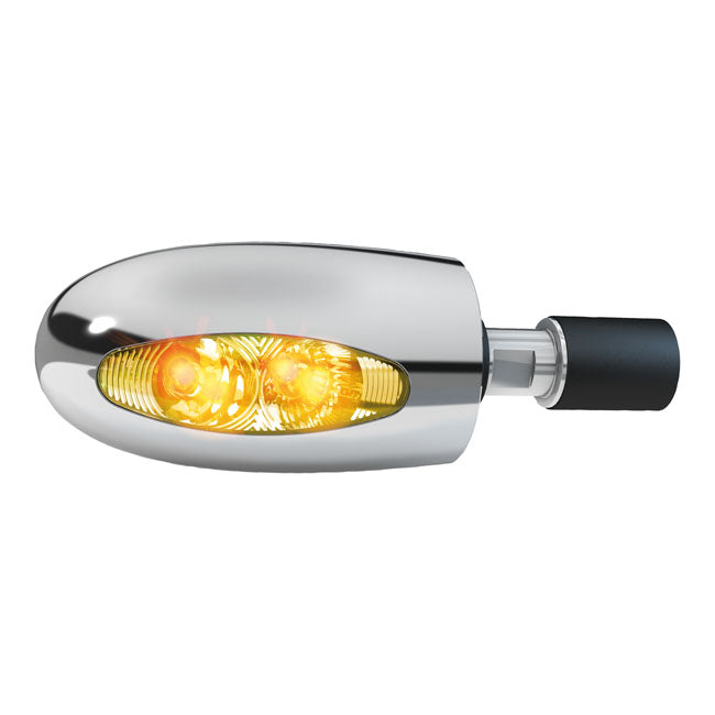 Kellermann, BL 1000 LED turn signal. Clear. Chrome brass Turn Signals Kellermann