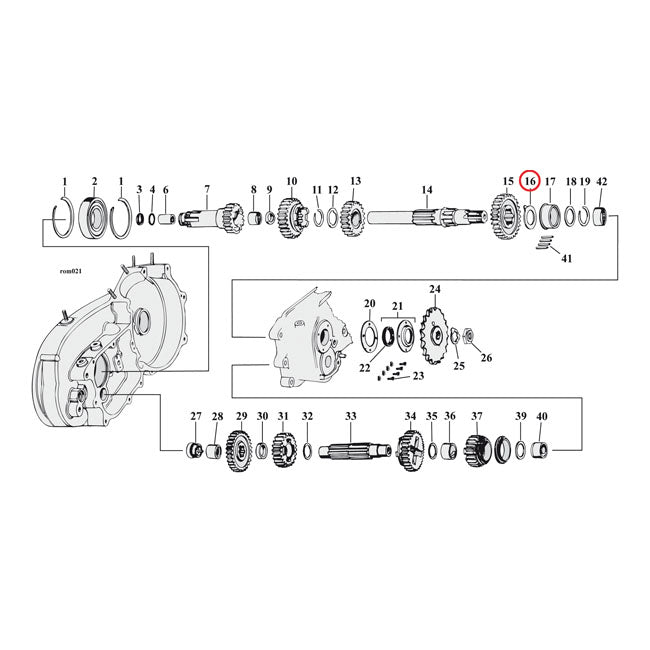 Thrust Washer, Transmission Mainshaft, Right Side .085" Transmission Parts Mcs