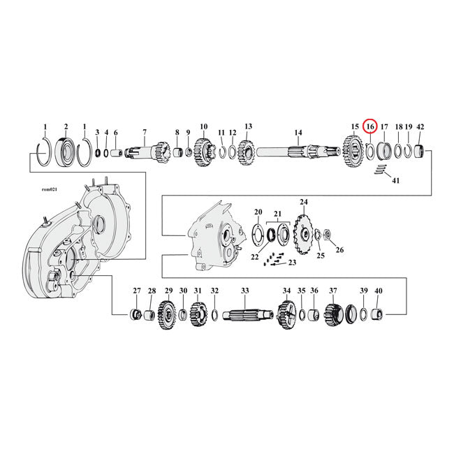 Thrust Washer, Transmission Mainshaft, Right Side .090" Transmission Parts Mcs