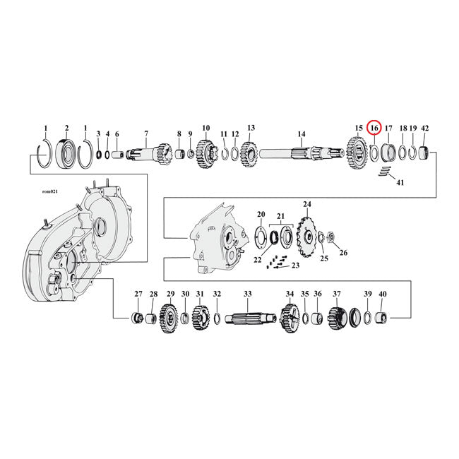 Thrust Washer, Transmission Mainshaft, Right Side .098" Transmission Parts Mcs