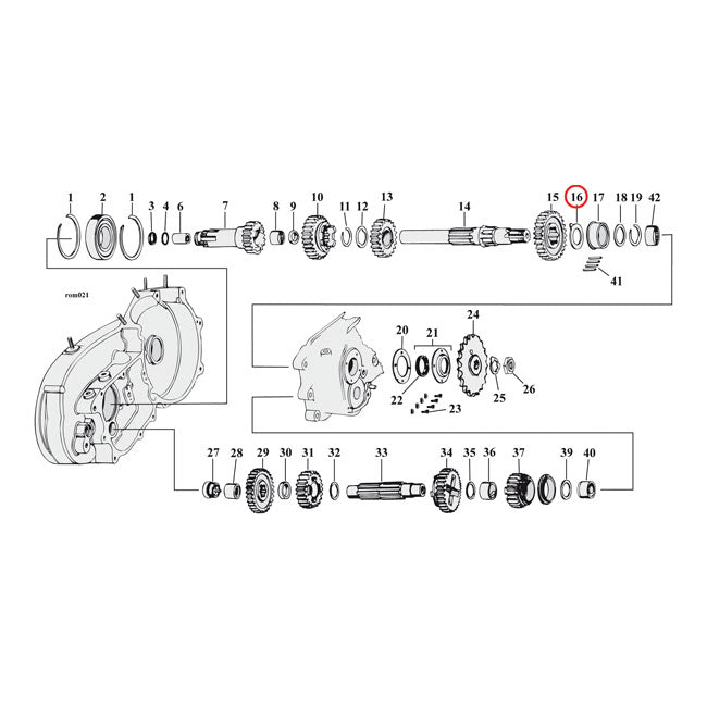 Thrust Washer, Transmission Mainshaft, Right Side .116" Transmission Parts Mcs
