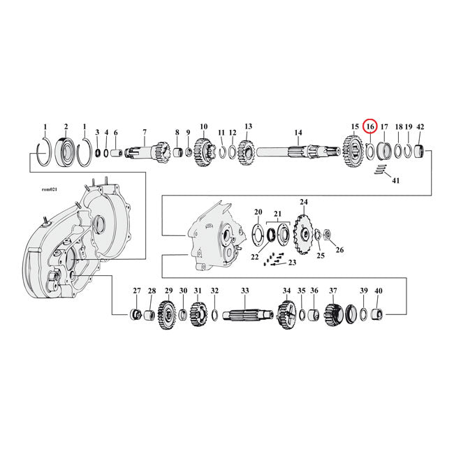 Thrust Washer, Transmission Mainshaft, Right Side .0845" Transmission Parts Mcs