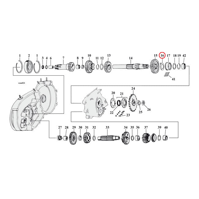 Thrust Washer, Transmission Mainshaft, Right Side .0795" Transmission Parts Mcs