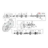 Thrust Washer, Transmission Mainshaft, Right Side .0675" Transmission Parts Mcs