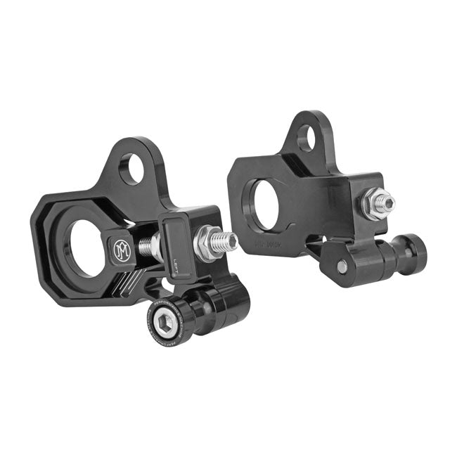 Performance Machine (Pm) Axle Adjuster Kit Blk Wheel Axles Adjusters Performance Machine