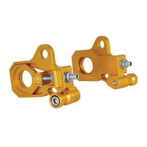 Performance Machine (Pm) Axle Adjuster Kit Gold Wheel Axles Adjusters Performance Machine