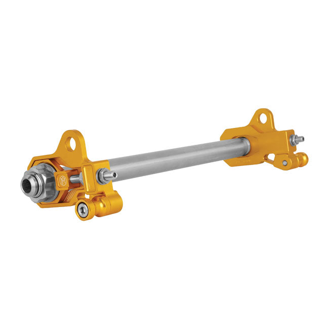 Performance Machine (Pm) Axle Adjuster Kit Gold Wheel Axles Adjusters Performance Machine
