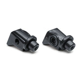 Kuryakyn, Splined footpeg adapters, rear. Satin black Footpegs Mounts Kuryakyn