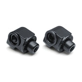 Kuryakyn, Splined footpeg adapters, rear. Satin black Footpegs Mounts Kuryakyn