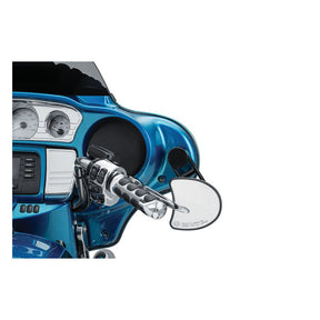 Kuryakyn, Batwing adjustable drop mirror mount. Black Mirrors Adapters Kuryakyn