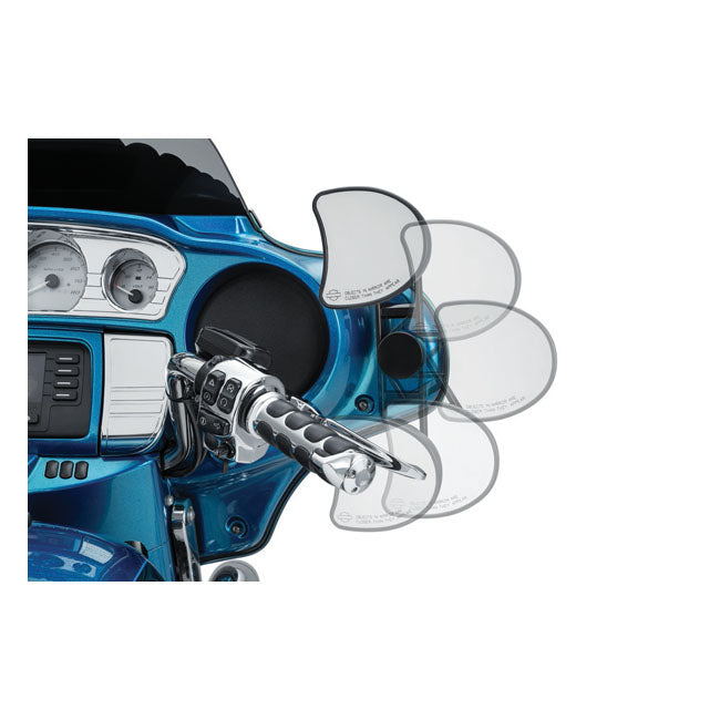 Kuryakyn, Batwing adjustable drop mirror mount. Black Mirrors Adapters Kuryakyn