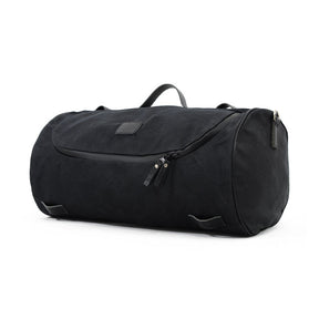 Long Ride, Roll Bag Waxed Cotton Wide. Black Wax Tool & Fork Bags Longride