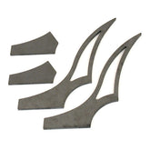 Bk Stiletto, Fender Strut Set. Medium. 280 300mm Bk