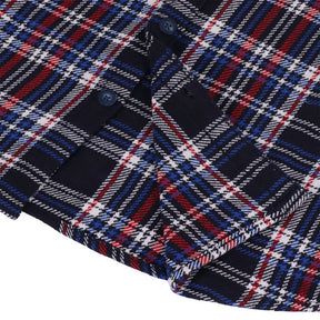 13 1/2 Woodland check shirt navy/red SHIRTS 13 And A Half Company