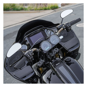 Downdraft Forged Mirrors, Black Mirrors Arlen Ness